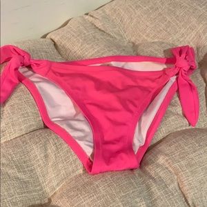 Victoria Secret Pink Tie Bottoms Size Small